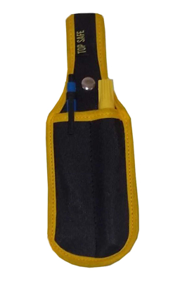 Porta lápiz de cuero y lona x2.				
				
				
