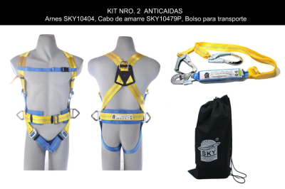 Arnés SKY10404 + Cabo de amarre SKY10479P +                                        Bolso para transporte.			
			
			
